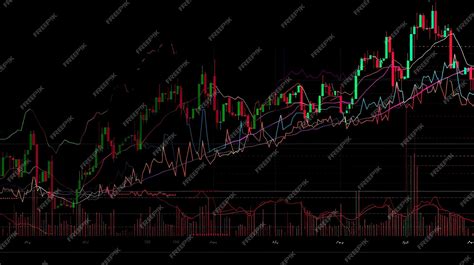 Premium Photo | The image is a candlestick chart of the stock market The chart shows the prices ...