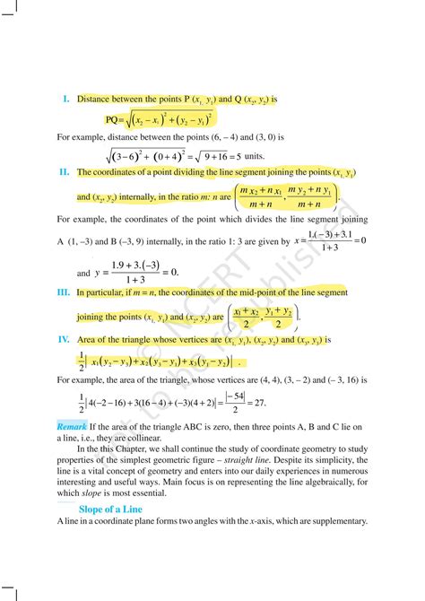 Solution Equations Of Straight Line Complete Study Notes Studypool