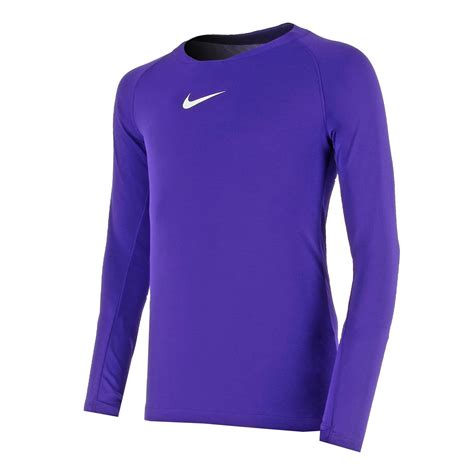 Camiseta térmica niño larga Nike morada futbolmaniaKids