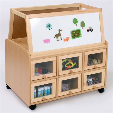 Double Sided Nursery Resource Unit Doors And Easel