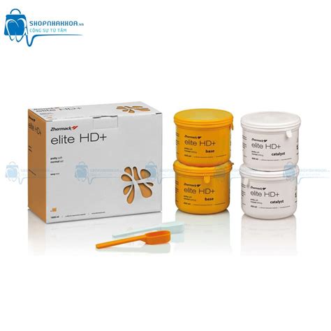 Chất lấy dấu Silicon đặc Elit HD+ Trộn tay hộp 2 hũ x 250ml