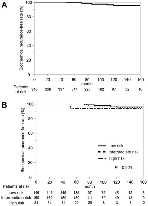 KaplaneMeier Estimates Of Biochemical Recurrence Free Survival BRFS