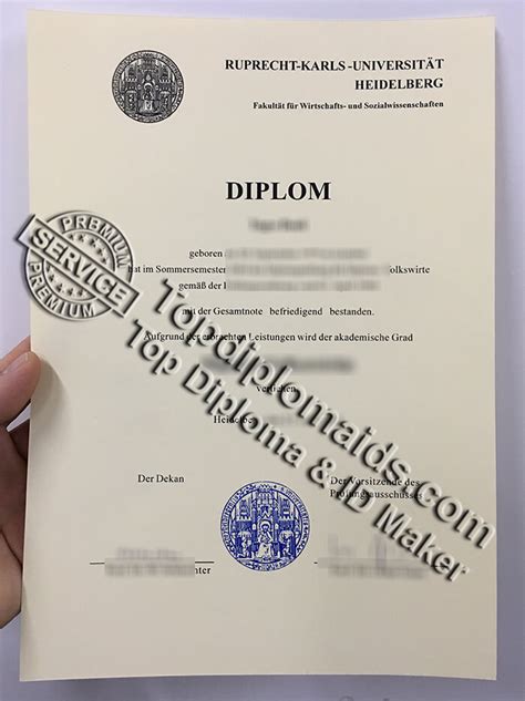 Get a False Heidelberg University Diploma Quickly