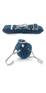 BBKON 2 Pack 40 Inch Heavy Duty Flat Bungee Cords With Hook Bungee