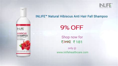 Inlife™ Natural Hibiscus Anti Hair Fall Shampoo Hair Care Inlifehealthcare Youtube