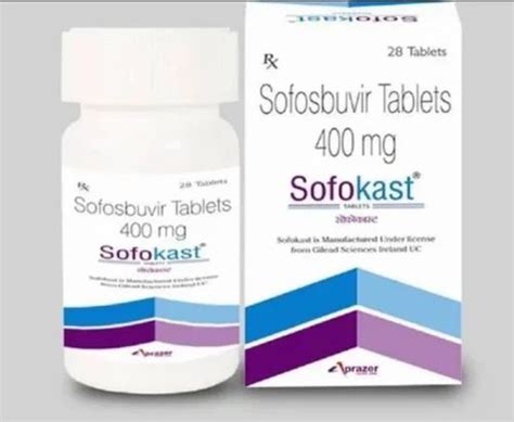 Aprazer Sofokast Tablets Mg Sofosbuvir Packaging Size Tabs At