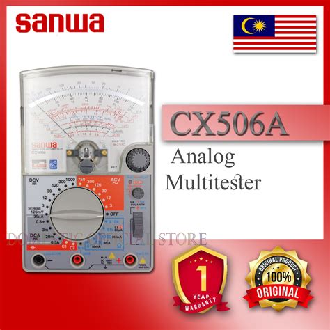 Sanwa Cx506a Analog Multitester With Capacitance Measurement Function And Built In Transistor