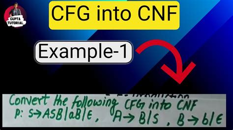 Convert Context Free Grammar CFG Into Chomsky Normal Form CNF