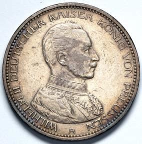 A Germany Mark Prussia Wilhelm Ii Au Silver European Coins