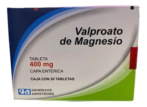 Valproato De Magnesio 400 Mg 20 Tabletas