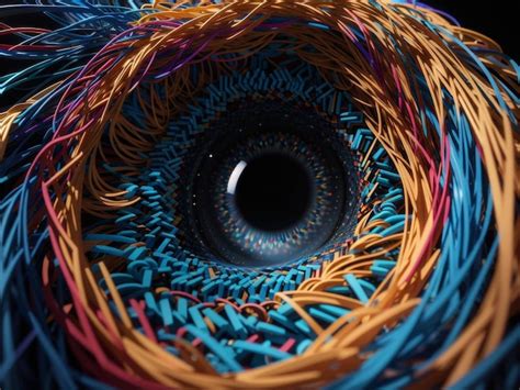 Premium AI Image | Eye of Perception Abstract Representation with Ring ...