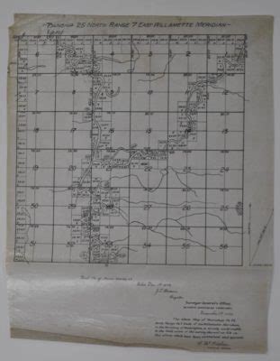 Carnation, Washington Township Map circa 1890s - Kroll Antique Maps