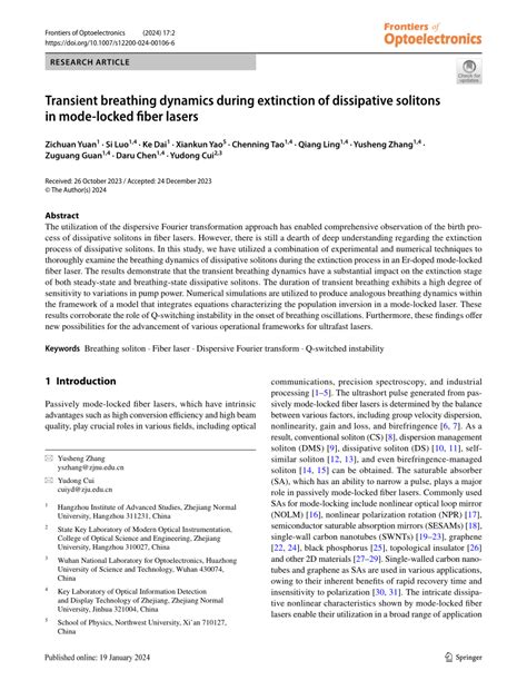 PDF Transient Breathing Dynamics During Extinction Of Dissipative