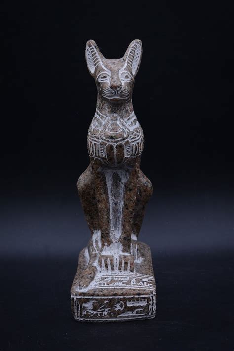 Statue De Bastet Chat D Esse Gyptienne Granit Pierre Style Etsy France