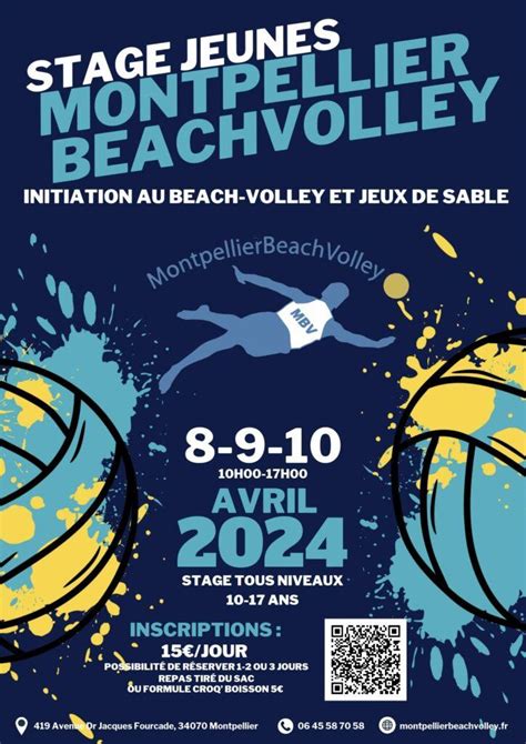 Stages Montpellier Beach Volley