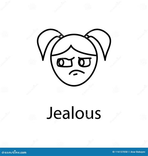 Jealous Business Man Emoticon Royalty Free Stock Photography