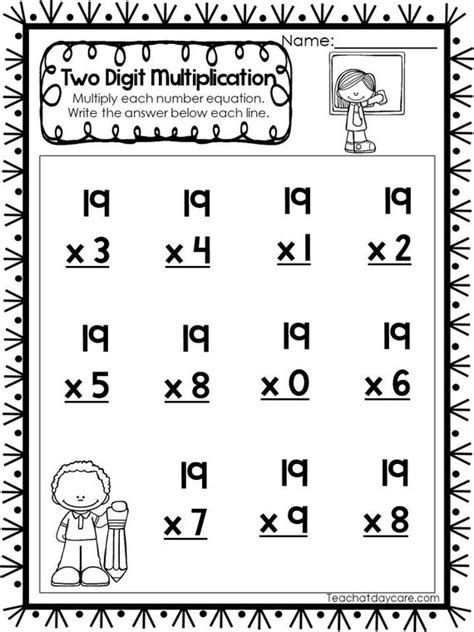 Multiplication Worksheets 4th Grade