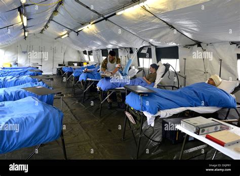 A Full Mobile Tented Hospital That Has Operating Theatres X Ray Mri