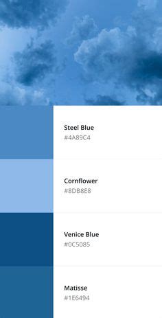 Muted blue color palette