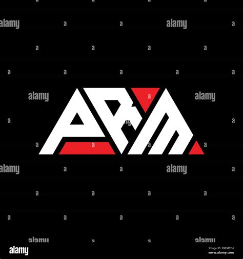 PRM triangle letter logo design with triangle shape. PRM triangle logo design monogram. PRM ...