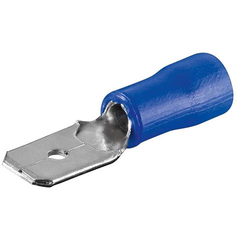 Terminal Faston Macho 6 3mm Preaislado AZUL