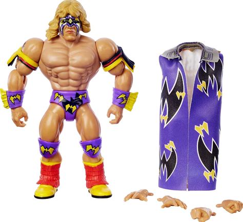 WWE Wrestling Ultimate Warrior Retro-Style Action Figure, 80s-Inspired ...