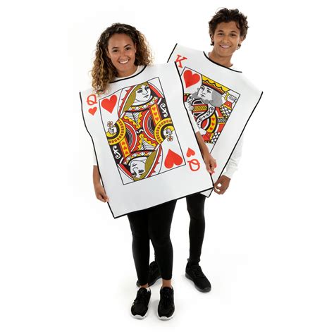 Hauntlook King And Queen Playing Cards Costumes One Size Halloween