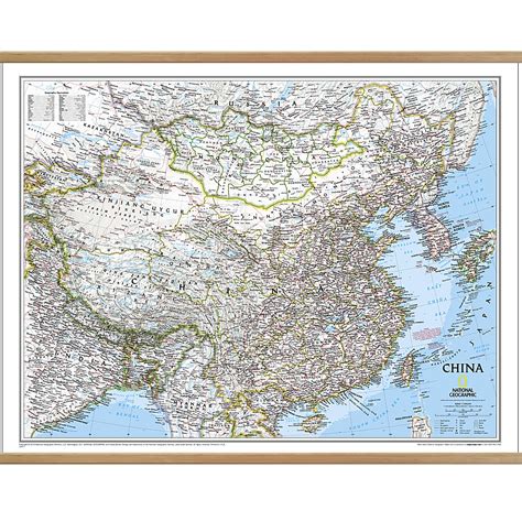 China Classic Wall Map Geographica