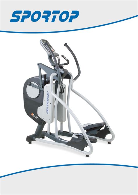 Manual Sportop E-500 Crosstrainer (page 1 of 7) (Dutch)