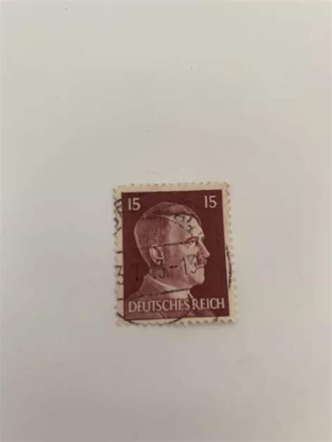 ADOLF HITLER BRIEFMARKE Deutsches Reich 1941 15 Pfennig EUR 1 74