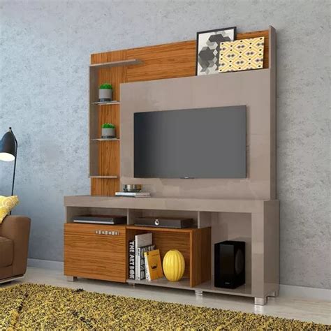 Estante Home Theater Madetec Ícaro Para Tv De Até 50 Cor Fendi