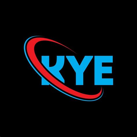 KYE logo. KYE letter. KYE letter logo design. Initials KYE logo linked