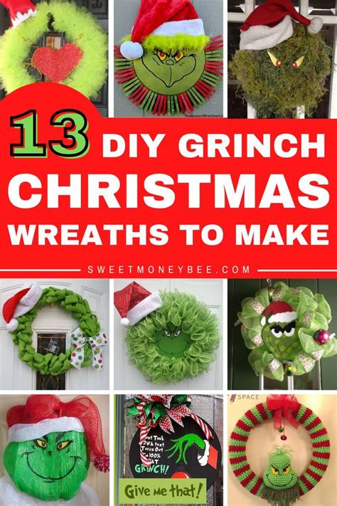 Easy Diy Grinch Christmas Wreath Ideas Christmas Wreaths Grinch