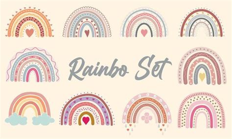 Boho Rainbow Vector Art Icons And Graphics For Free Download