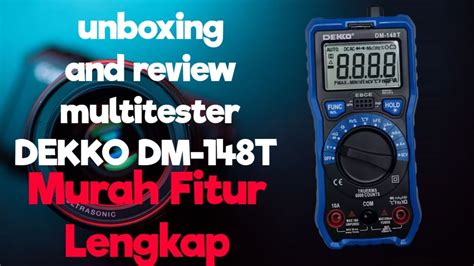 Review Multitester Dekko Dm T Youtube