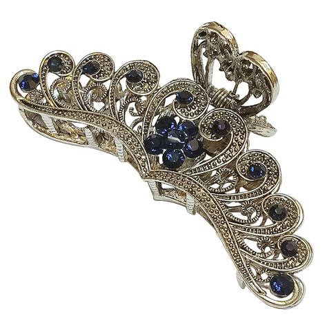 Amazon Vintage Chic Metal Alloy Rhinestone Large Size Fancy Hair