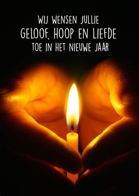 Kerstkaart Geloof Hoop En Liefde