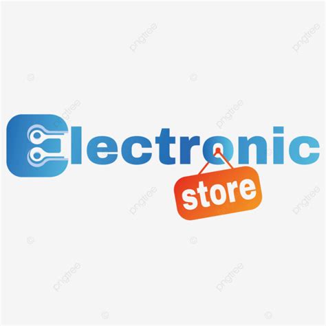 Logotipo De La Tienda Electrónica Vector Png Electrónico Logotipo De