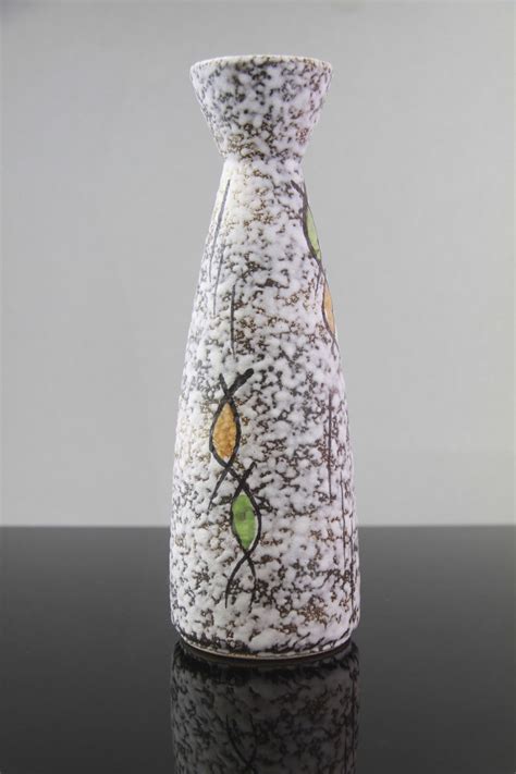 Bay Keramik West German Pottery Vase with Pumice 'Lava' Glaze