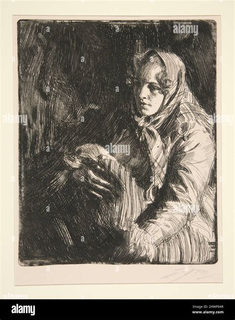 Madonna Artist Anders Zorn Swedish 18601920 Stock Photo Alamy