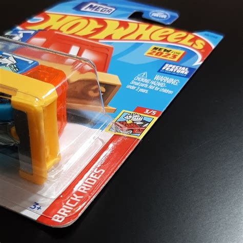 Mattel Toys Hot Wheels Brickin Delivery Yellow 223 Brick Rides Collection Car Mega Poshmark