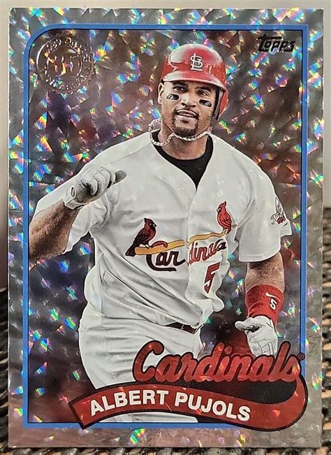 2024 Topps Series 1 Albert Pujols 1989 89B 7 Silver Foil St Louis