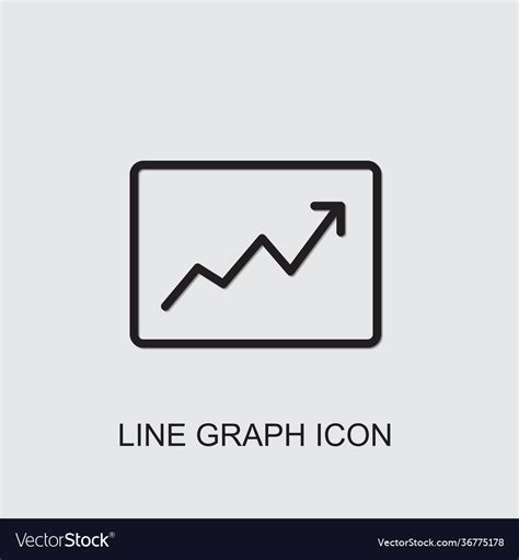 Line graph icon Royalty Free Vector Image - VectorStock