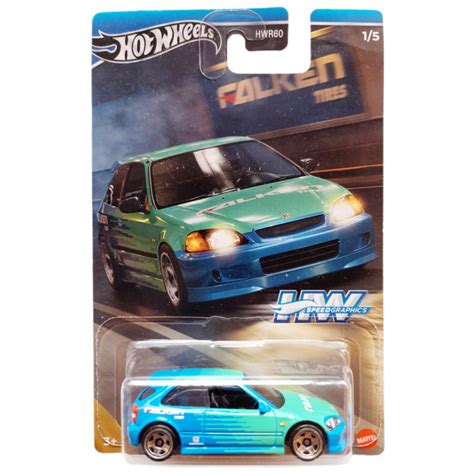 Hot Wheels Speed Graphics Series Falken Honda Civic Type R Ek