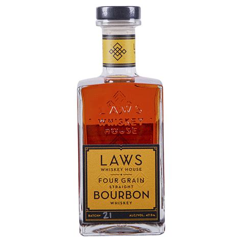 A D Laws Four Grain Straight Bourbon Whiskey 750ml Bottle