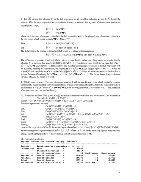 Econometric Analysis 8th Edition Greene Solutions Manual