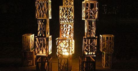 Wine Crates Carved Into Beautiful Diy Lanterns Designs And Ideas On Dornob