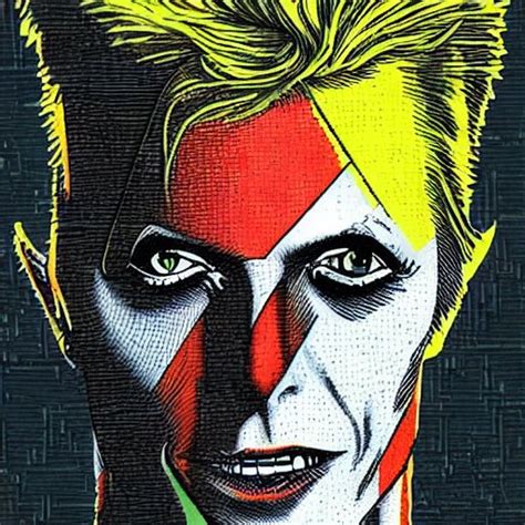 Stabilityai Stable Diffusion Retrocore David Bowie In The Style Of