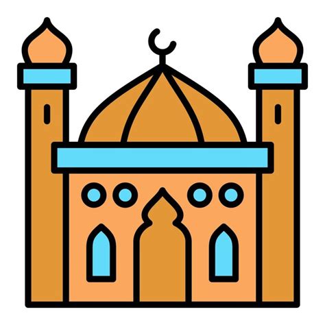 Icono De La Mezquita Vector Premium