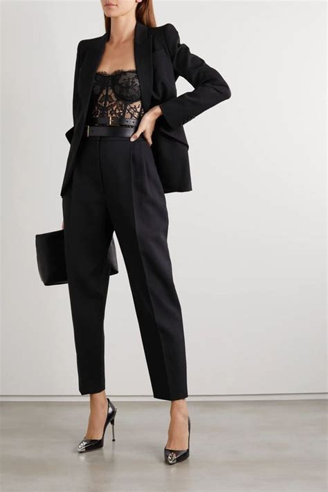 Conjunto Pantal N Babucha Y Blazer De Mujer Sastre Importado Negro